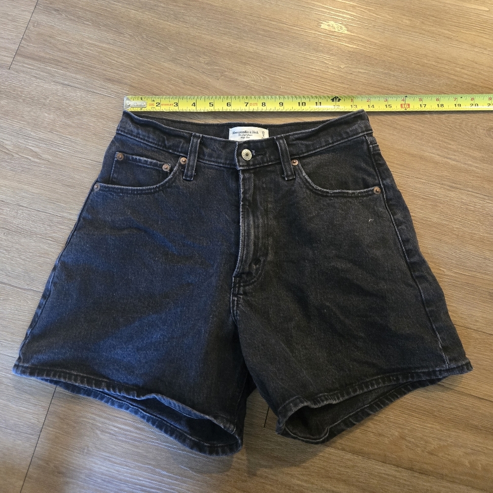 Abercrombie & Fitch Black Jean Shorts